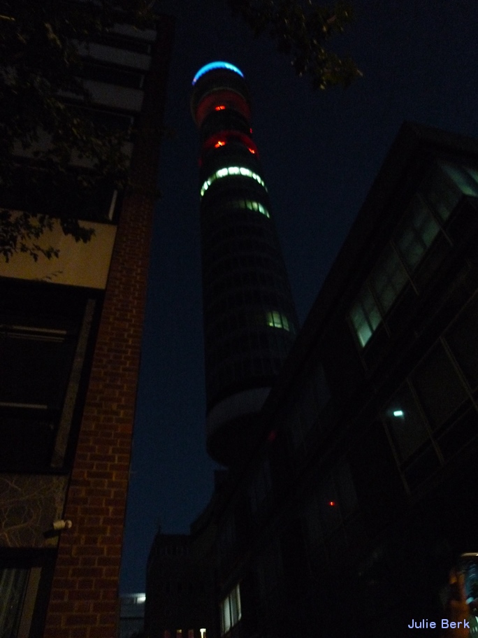 post office tower night